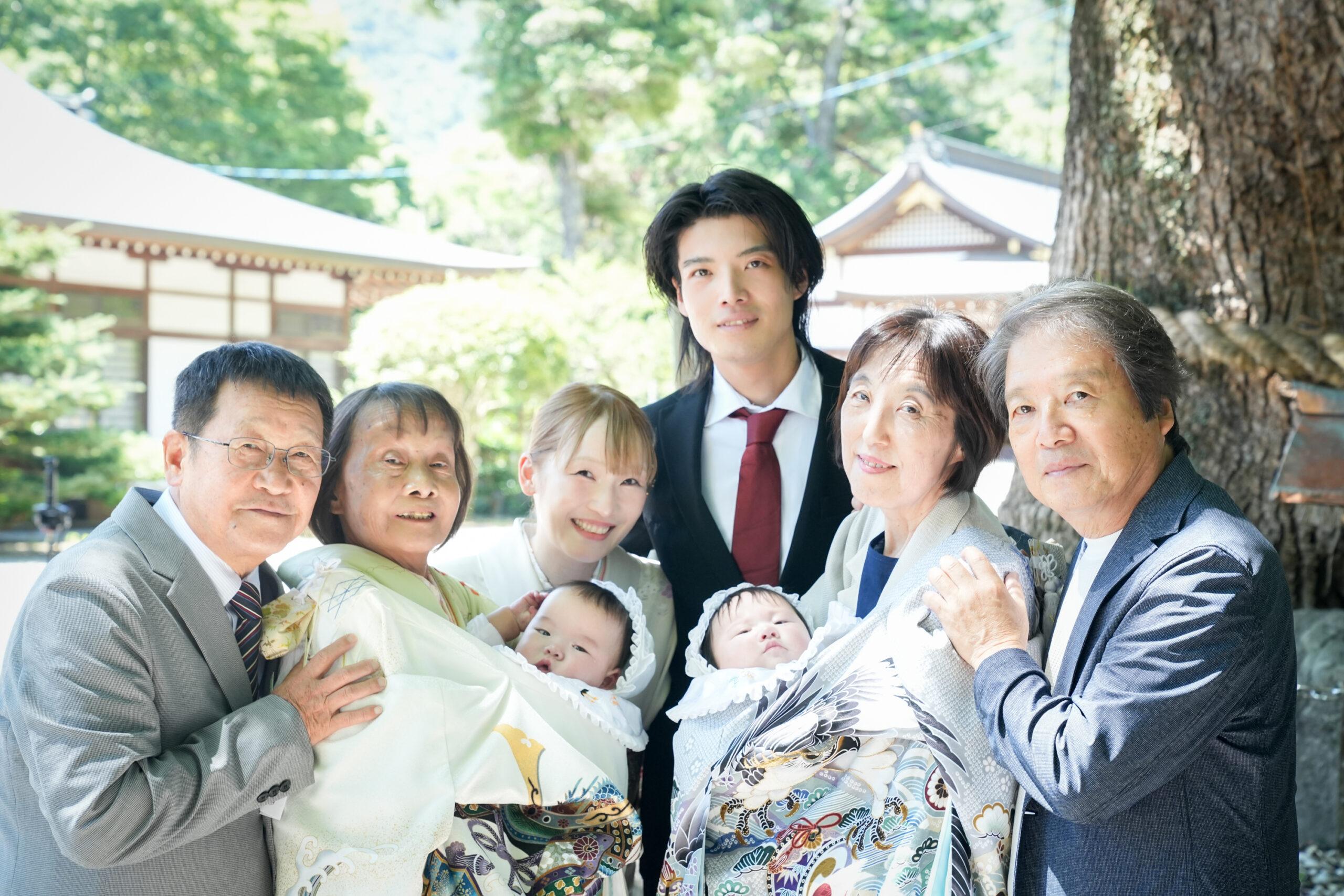 徳島大麻比古神社でお宮参り撮影 家族写真 阿部写真館